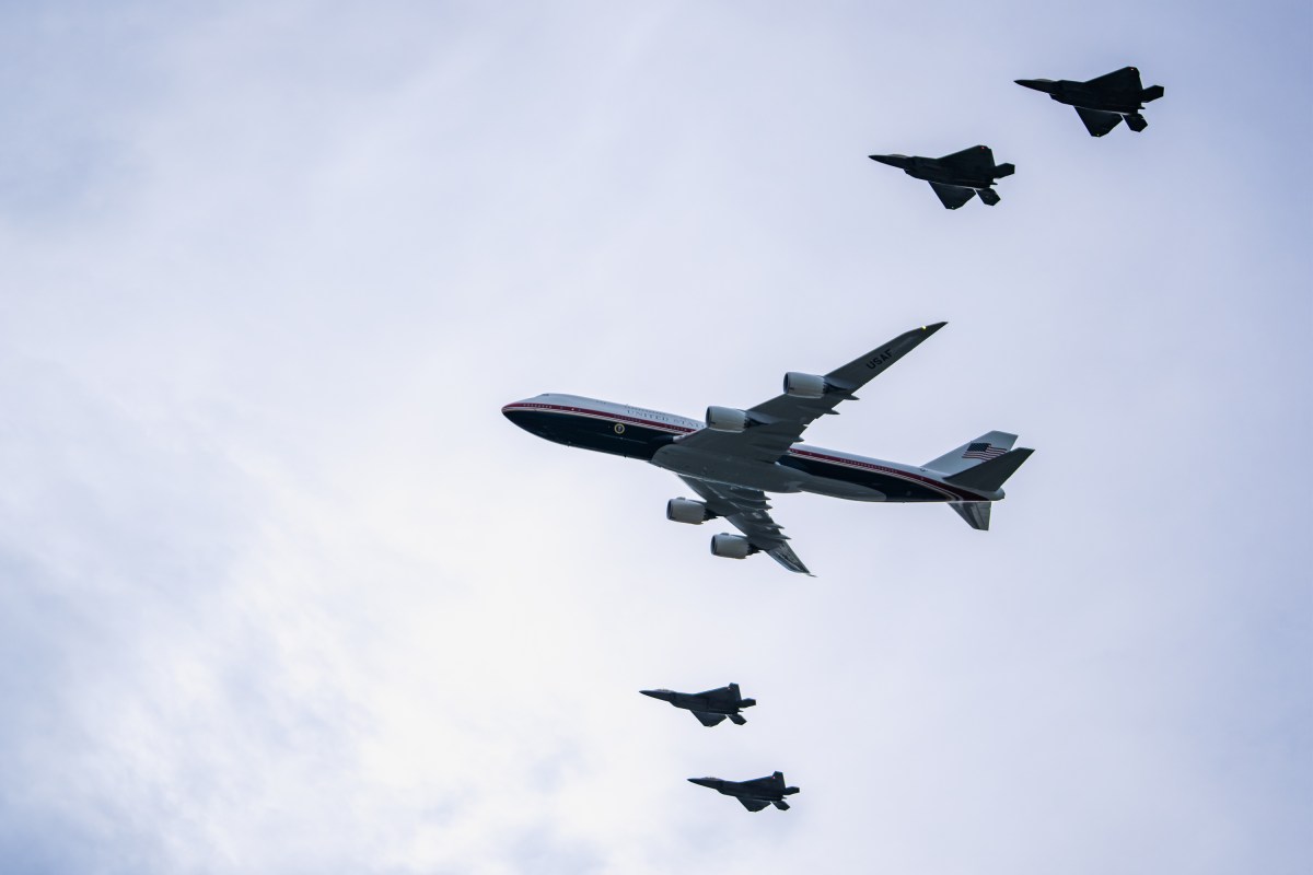 Military flyovers take place over the National Mall in Washington, D.C. during the Salute to America 4th of July celebrations for America’s 250th anniversary, Saturday, July 4, 2026. (Official White House Photo by Cody Hendrix)