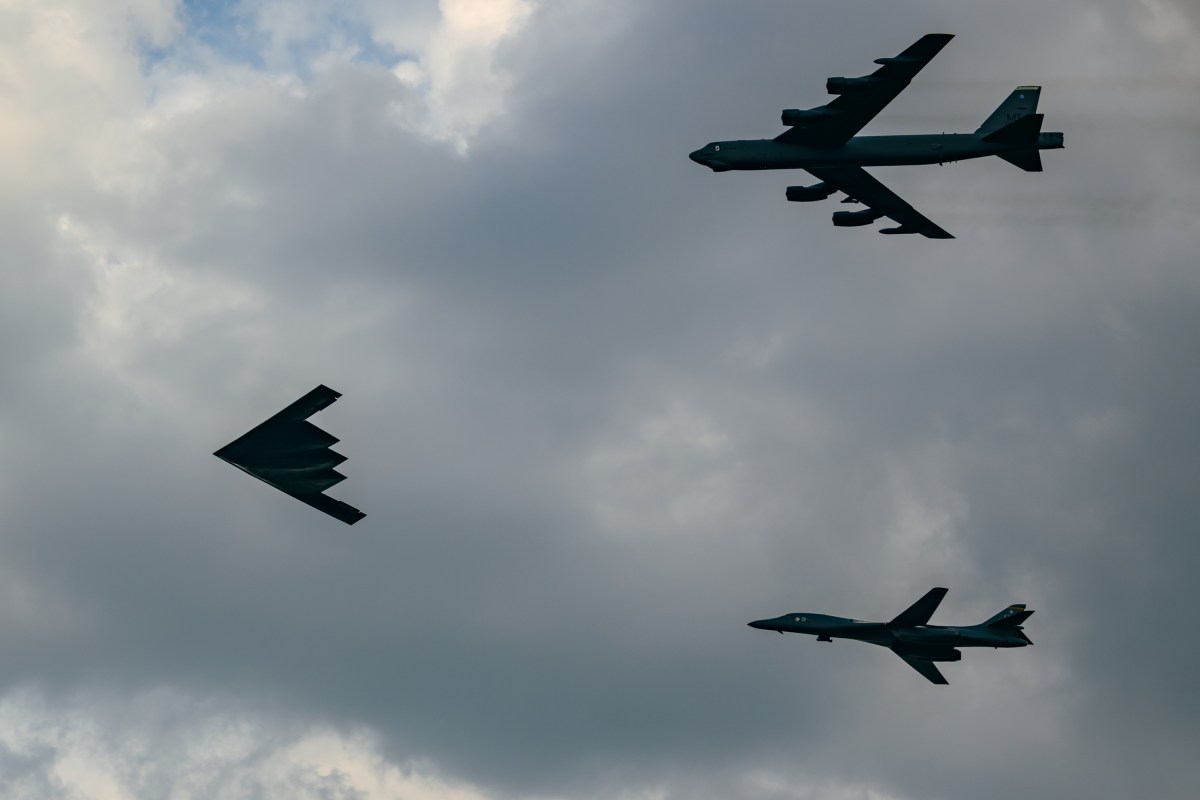 Military flyovers take place over the National Mall in Washington, D.C. during the Salute to America 4th of July celebrations for America’s 250th anniversary, Saturday, July 4, 2026. (Official White House Photo by Daniel Torok)