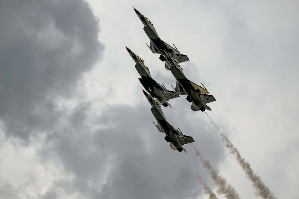 Military flyovers take place over the National Mall in Washington, D.C. during the Salute to America 4th of July celebrations for America’s 250th anniversary, Saturday, July 4, 2026. (Official White House Photo by Daniel Torok)