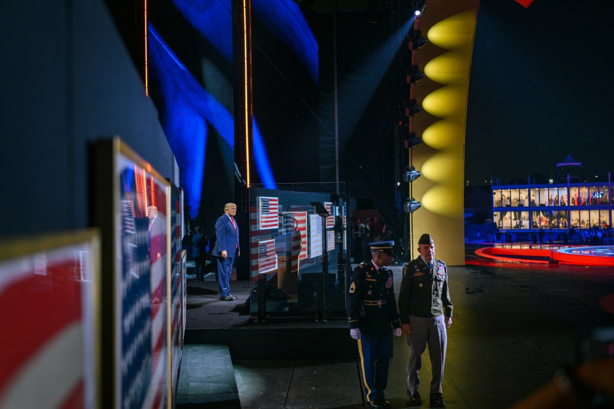 President Donald J. Trump delivers remarks during the “Salute to America 250” Fourth of July celebration honoring America’s 250th anniversary, Saturday, July 4, 2026, on the National Mall in Washington, D.C. (Official White House Photo by Daniel Torok)