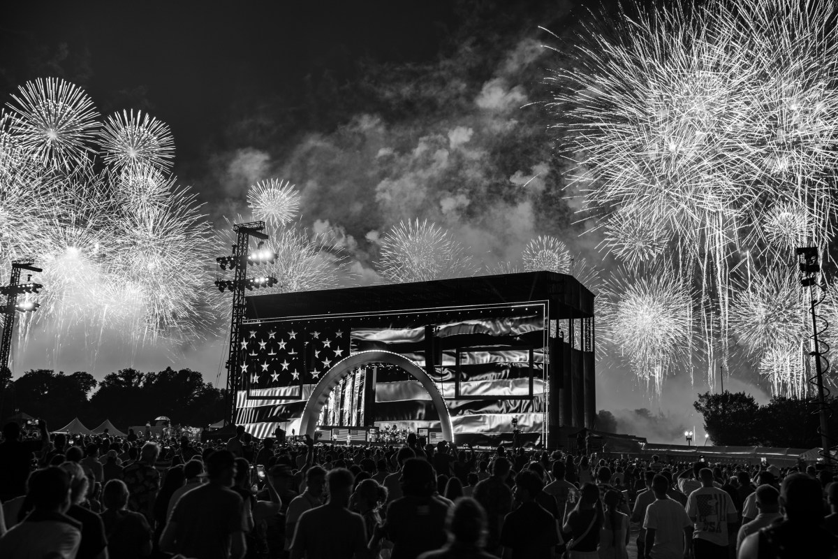 Fireworks explode over the National Mall in Washington, D.C. during the “Salute to America 250” Fourth of July celebration honoring America’s 250th anniversary, Sunday, July 5, 2026. (Official White House Photo by Daniel Torok)