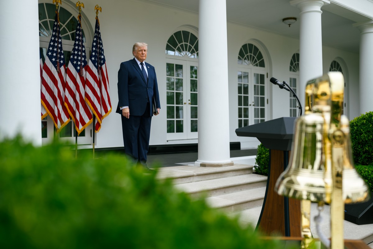 President Donald J. Trump hosts a Rose Garden Club luncheon in the White House Rose Garden, Monday, July 6, 2026. (Official White House Photo by Daniel Torok)
