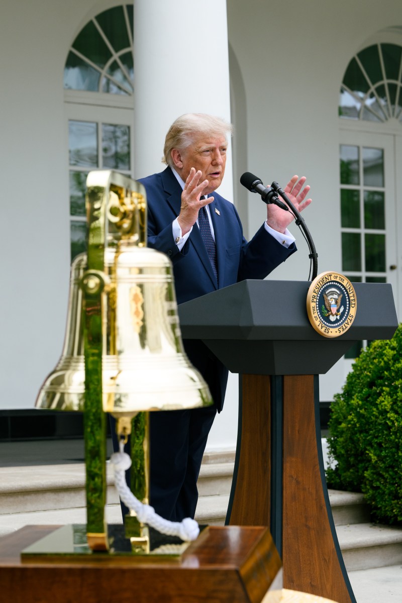 President Donald J. Trump hosts a Rose Garden Club luncheon in the White House Rose Garden, Monday, July 6, 2026. (Official White House Photo by Joyce N. Boghosian)