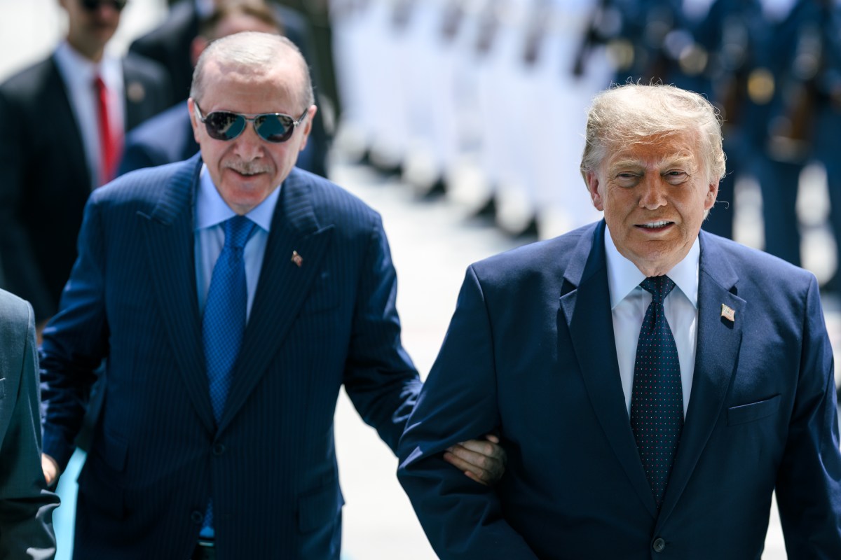 President Donald J. Trump is greeted by President Recep Tayyip Erdogan of Turkey, Tuesday, July 7, 2026, at Etimesgut Air Base in Ankara, Turkey. (Official White House Photo by Daniel Torok)