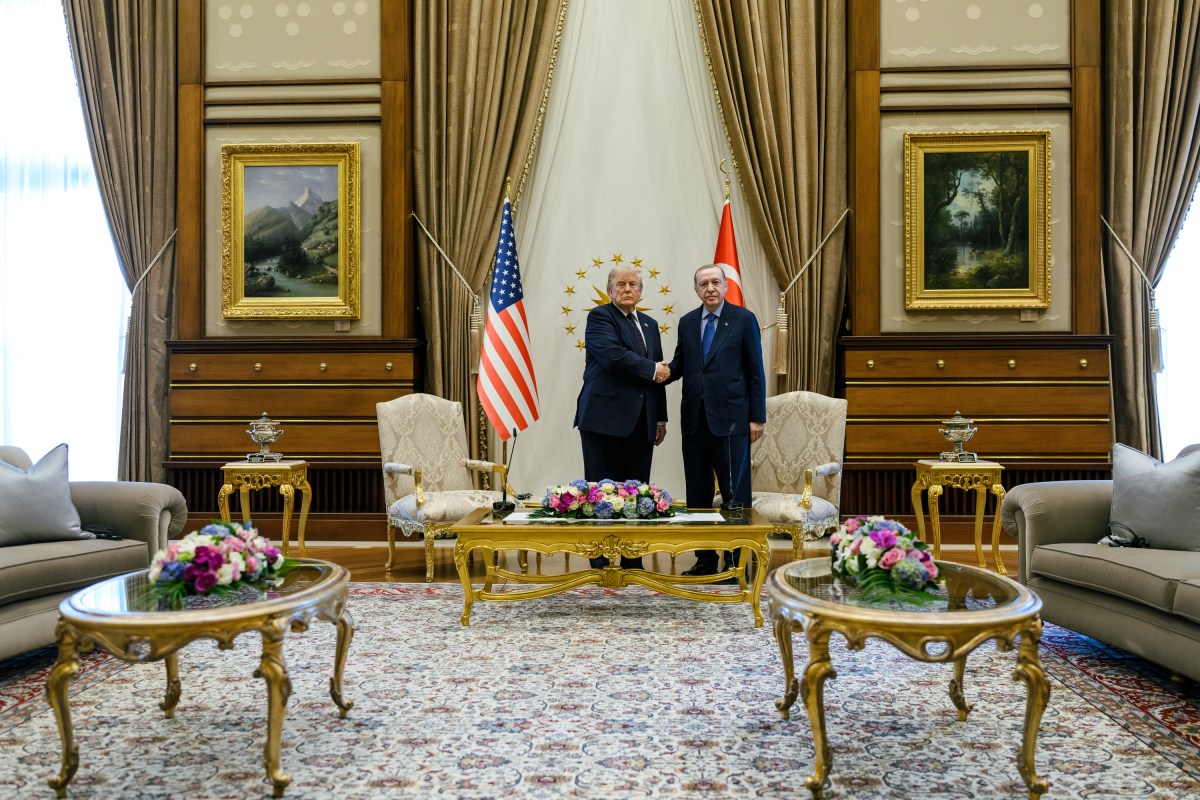 President Donald J. Trump participates in a restricted bilateral meeting with President Recep Tayyip Erdogan of Turkey, Tuesday, July 7, 2026, at the Bestepe Presidential Compound in Ankara, Turkey. (Official White House Photo by Daniel Torok)
