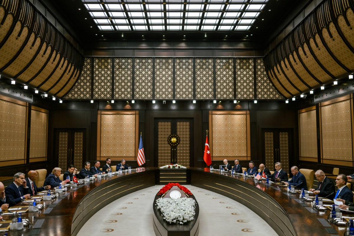 President Donald J. Trump participates in a restricted bilateral meeting with President Recep Tayyip Erdogan of Turkey, Tuesday, July 7, 2026, at the Bestepe Presidential Compound in Ankara, Turkey. (Official White House Photo by Daniel Torok)