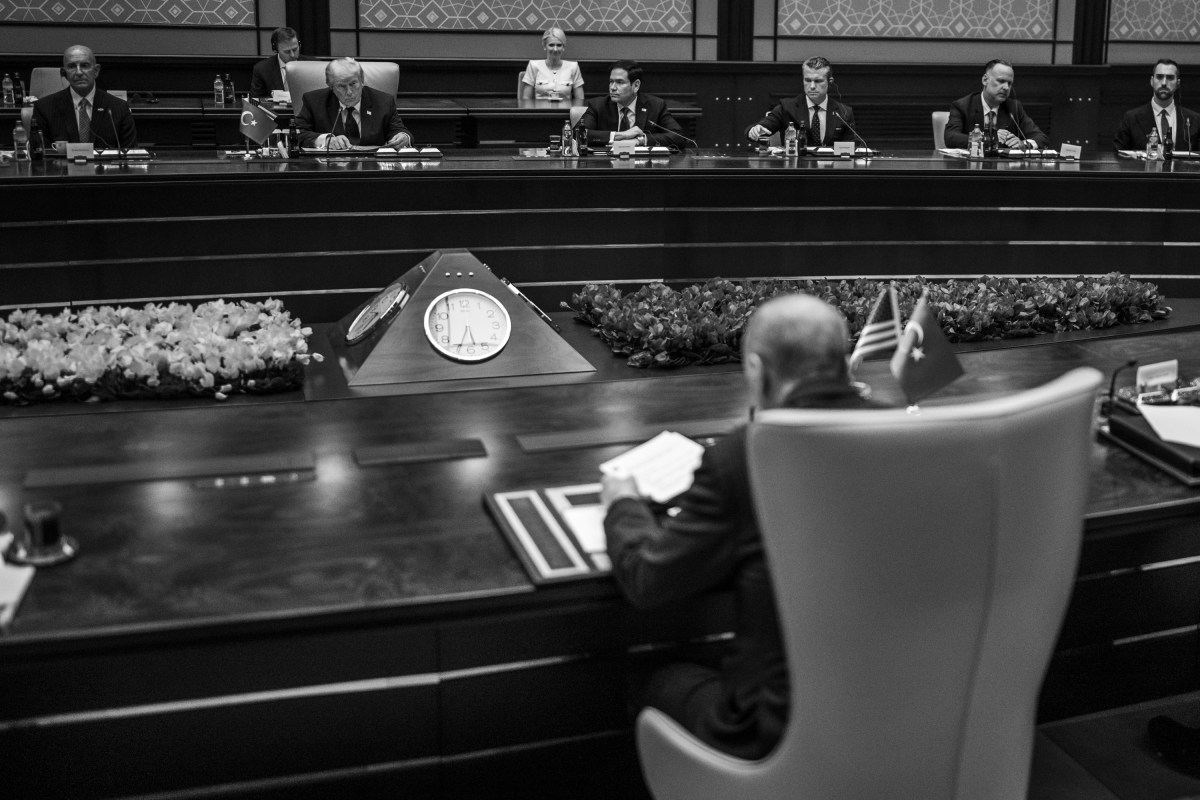 President Donald J. Trump participates in a restricted bilateral meeting with President Recep Tayyip Erdogan of Turkey, Tuesday, July 7, 2026, at the Bestepe Presidential Compound in Ankara, Turkey. (Official White House Photo by Daniel Torok)