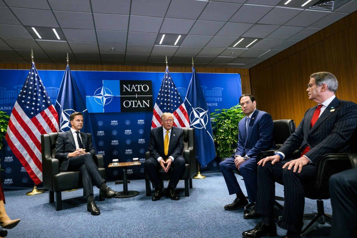 President Donald J. Trump meets with NATO Secretary General Mark Rutte at the Bestepe Presidential Compound in Ankara, Turkey on Wednesday, July 8, 2026. (Official White House Photo by Daniel Torok)