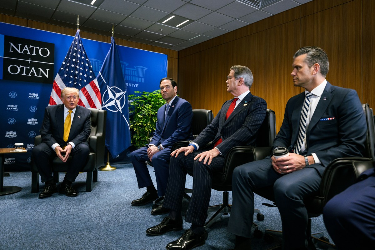 President Donald J. Trump meets with NATO Secretary General Mark Rutte at the Bestepe Presidential Compound in Ankara, Turkey on Wednesday, July 8, 2026. (Official White House Photo by Daniel Torok)