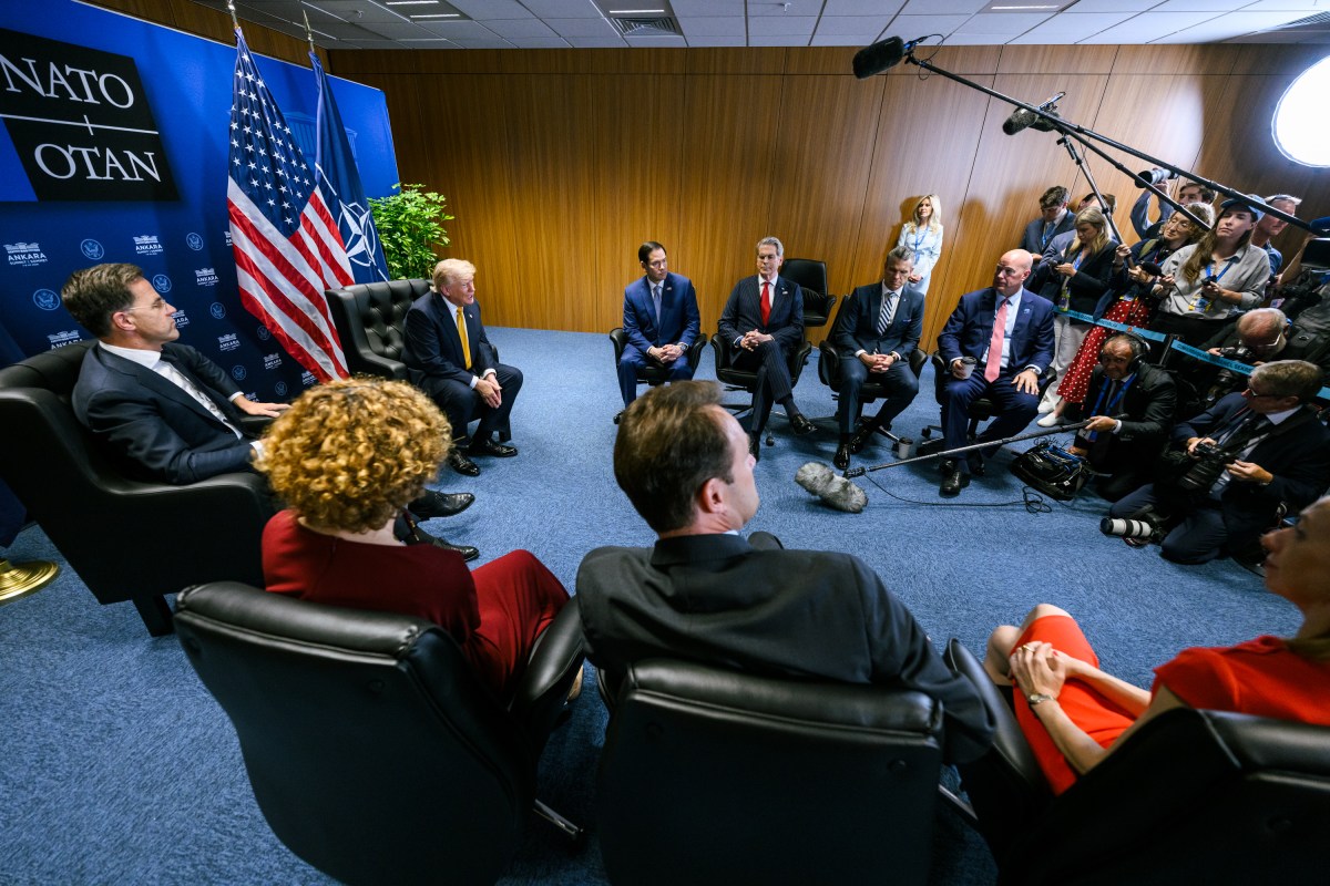 President Donald J. Trump meets with NATO Secretary General Mark Rutte at the Bestepe Presidential Compound in Ankara, Turkey on Wednesday, July 8, 2026. (Official White House Photo by Daniel Torok)