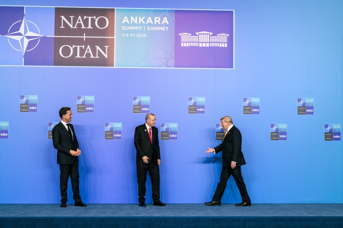 President Donald J. Trump is greeted by NATO Secretary General Mark Rutte and President Recep Tayyip Erdogan of Turkey at the Bestepe Presidential Compound in Ankara, Turkey on Wednesday, July 8, 2026. (Official White House Photo by Daniel Torok)