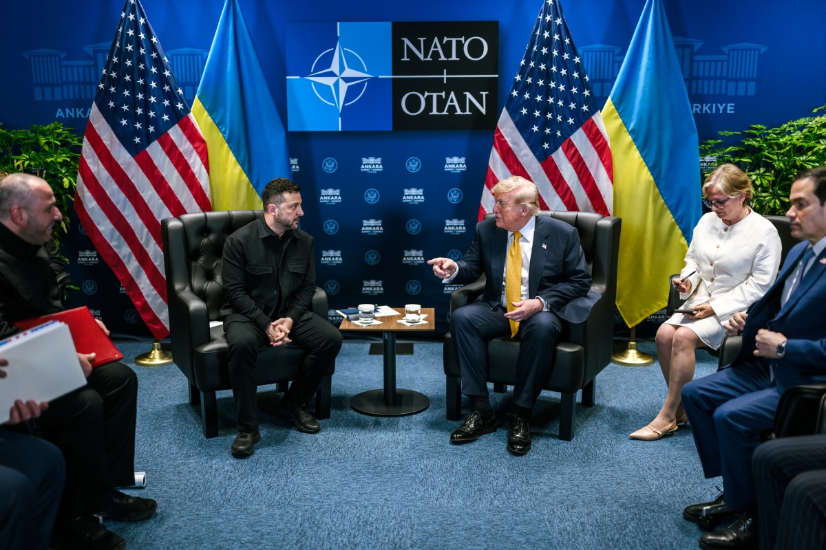 President Donald J. Trump participates in a bilateral meeting with Ukraine’s President Volodymyr Zelenskyy at the 2026 NATO Summit, Wednesday, July 8, 2026, at the Bestepe Presidential Compound in Ankara, Turkey. (Official White House Photo by Daniel Torok)