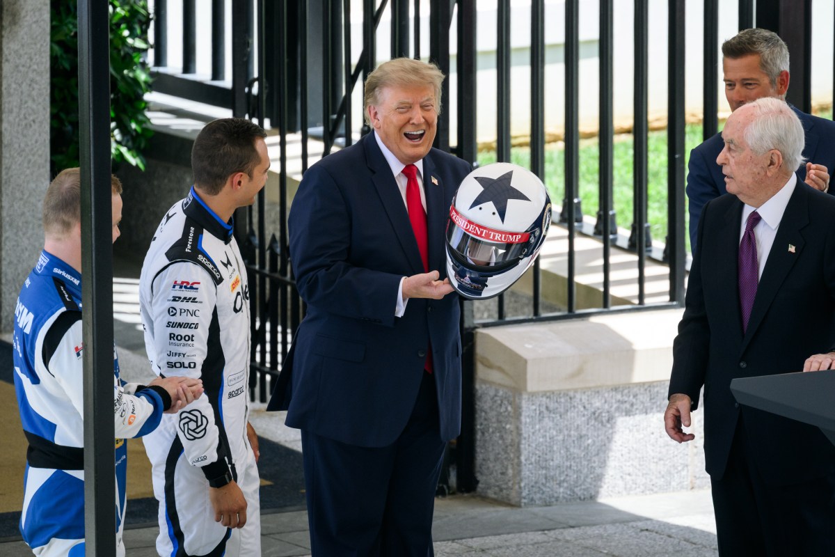 President Donald J. Trump participates in a Freedom 250 Grand Prix Showcase on West Executive Avenue at the White House, Monday, July 13, 2026. (Official White House Photo by Joyce N. Boghosian)