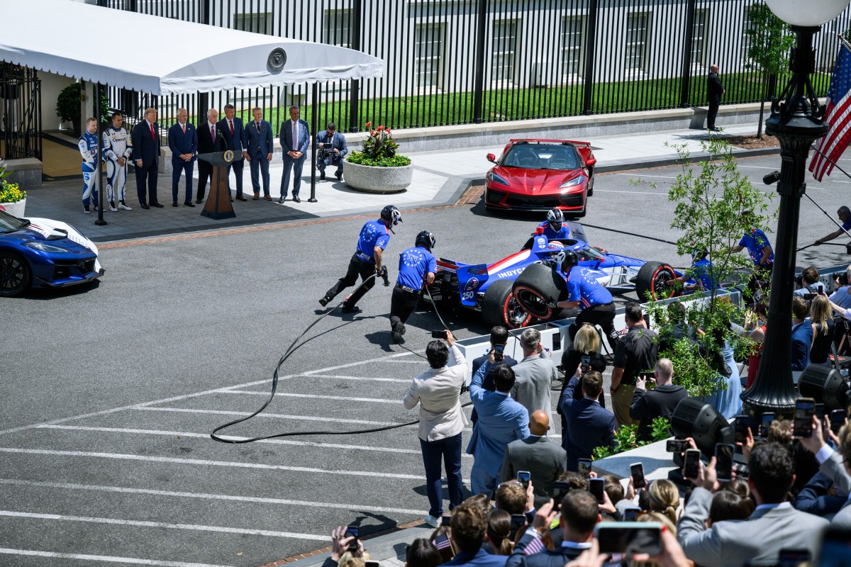 President Donald J. Trump participates in a Freedom 250 Grand Prix Showcase on West Executive Avenue at the White House, Monday, July 13, 2026. (Official White House Photo by Joyce N. Boghosian)