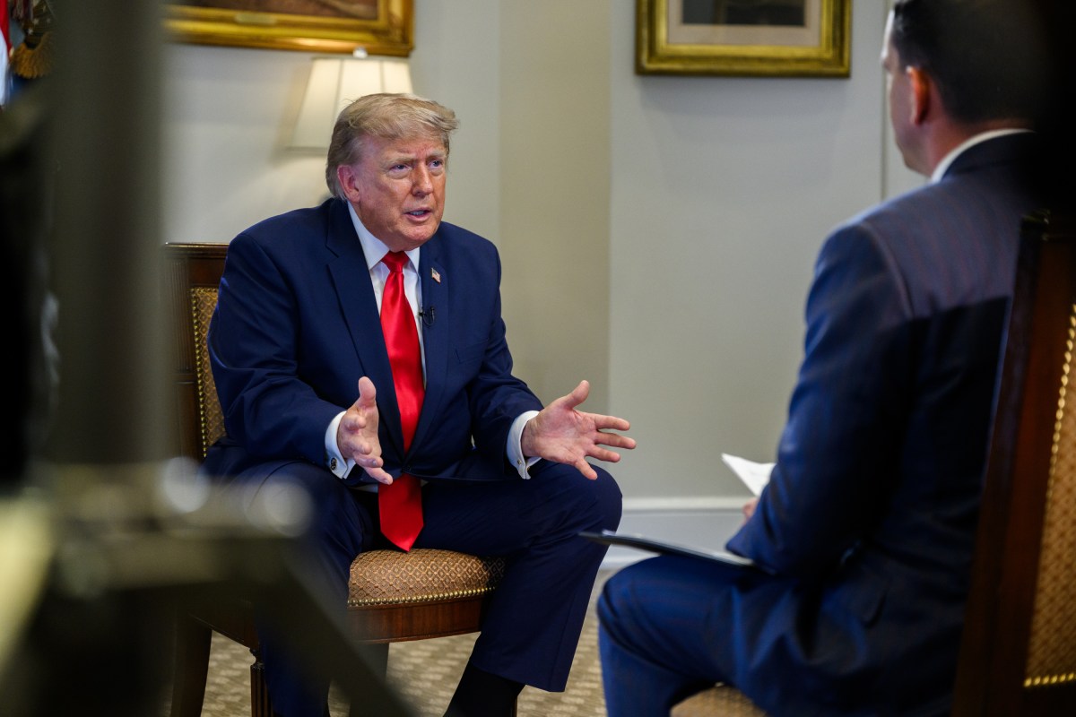 President Donald J. Trump participates in an interview with Trey Yingst, foreign correspondent for Fox News, in the Roosevelt Room of the White House, Tuesday, July 14, 2026. (Official White House Photo by Joyce Boghosian)