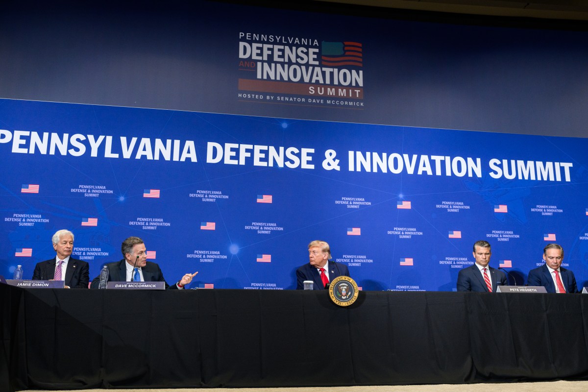 President Donald J. Trump participates in the Pennsylvania Defense and Innovation Summit with government and defense industry leaders, Wednesday, July 15, 2026, at the U.S. Army War College in Carlisle, Pennsylvania. (Official White House Photo by Joyce Boghosian)