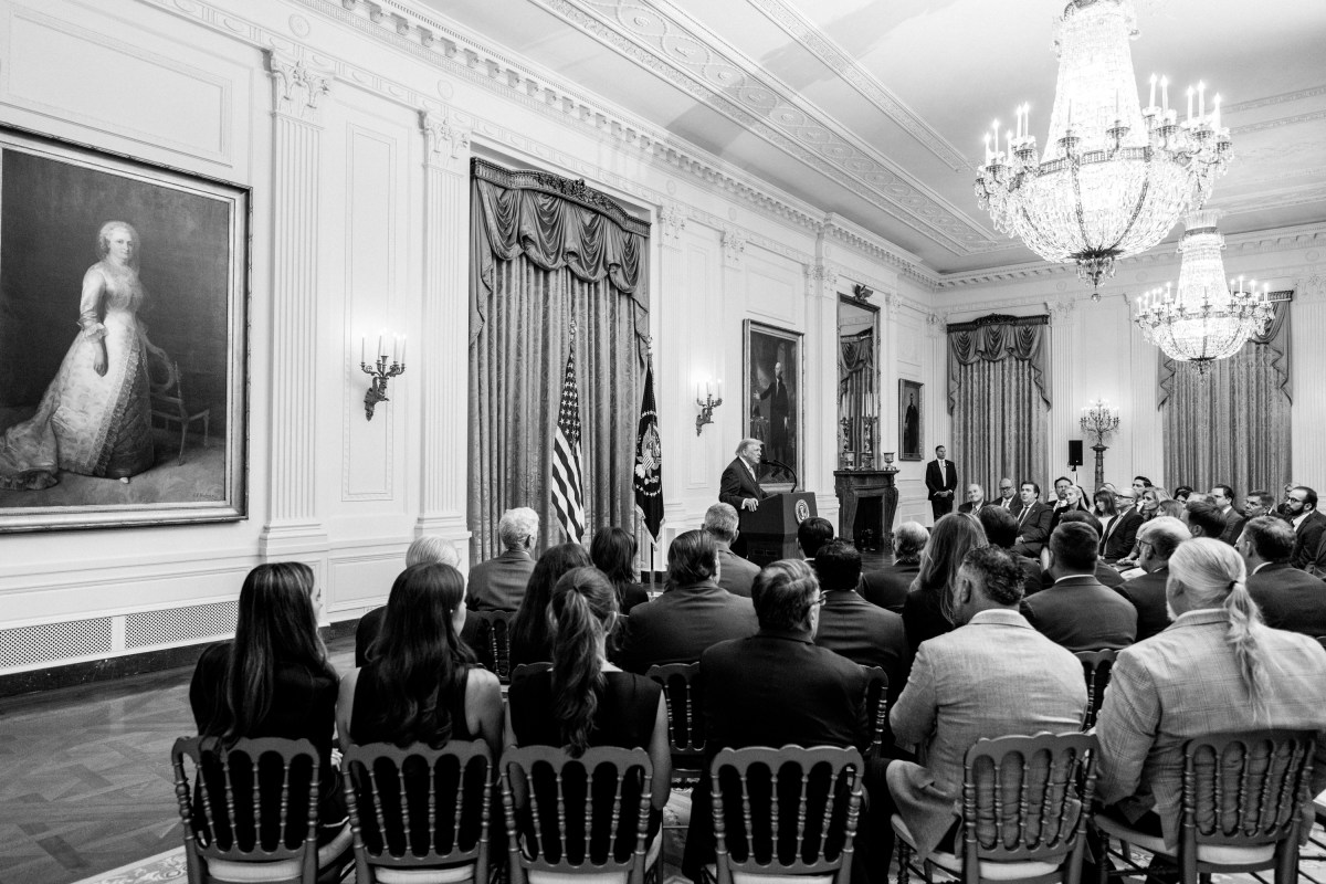 President Donald J. Trump delivers an address to the Nation in the East Room, Thursday, July 16, 2026, at the White House. (Official White House Photo by Daniel Torok)
