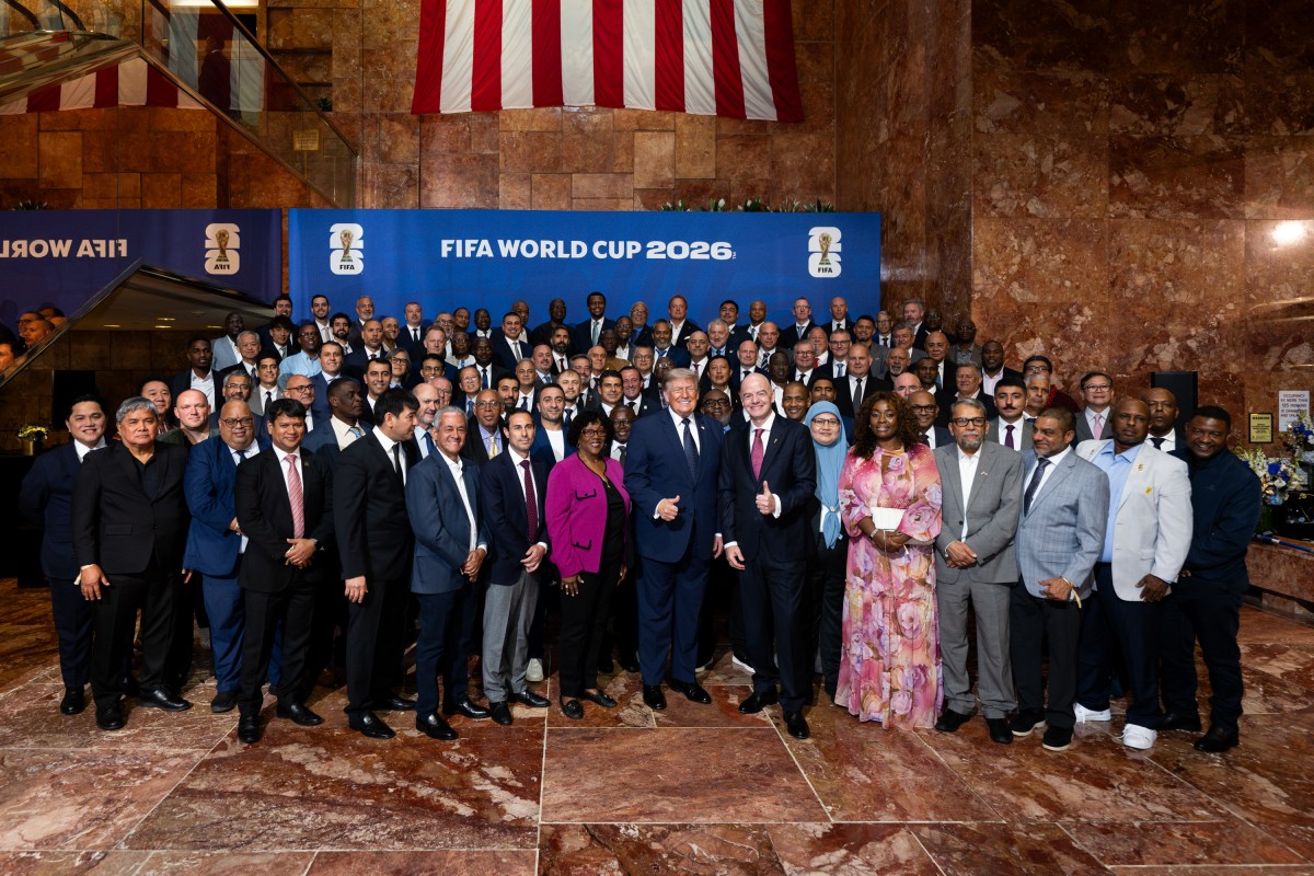 President Donald J. Trump delivers remarks at a FIFA reception at Trump Tower in New York City, Friday, July 17, 2026, ahead of the World Cup Final on Sunday. (Official White House Photo by Daniel Torok)