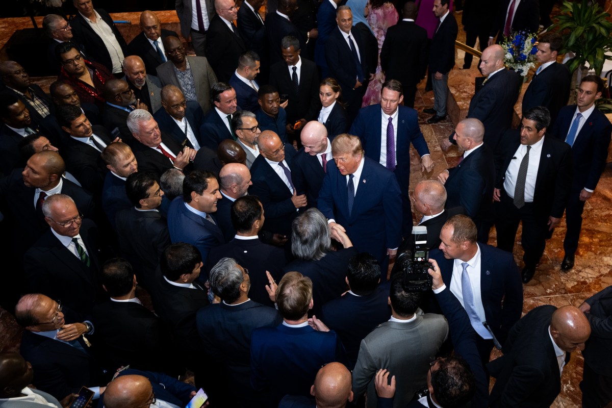 President Donald J. Trump delivers remarks at a FIFA reception at Trump Tower in New York City, Friday, July 17, 2026, ahead of the World Cup Final on Sunday. (Official White House Photo by Daniel Torok)