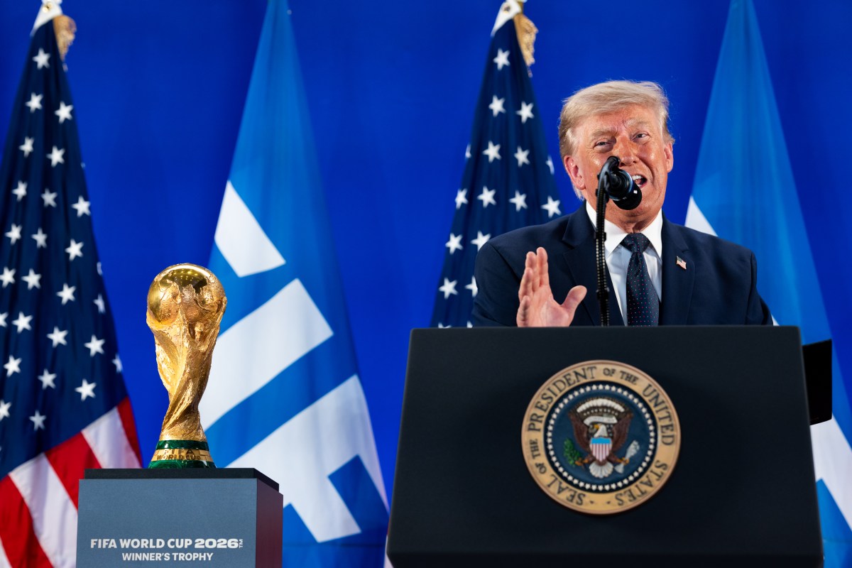 President Donald J. Trump delivers remarks at a FIFA reception at Trump Tower in New York City, Friday, July 17, 2026, ahead of the World Cup Final on Sunday. (Official White House Photo by Daniel Torok)