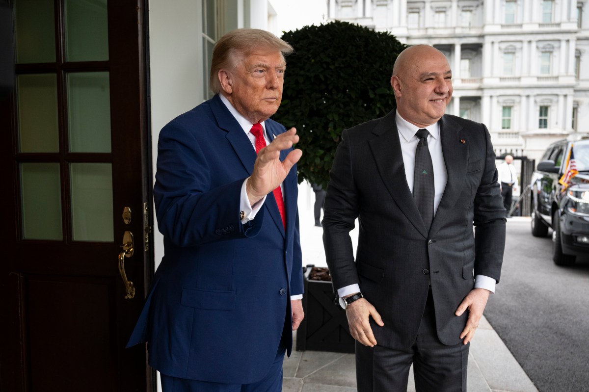 President Donald J. Trump greets President of Lebanon Joseph Aoun at the West Wing entrance of the White House, Tuesday, July 21, 2026. (Official White House Photo by Joyce N. Boghosian)
