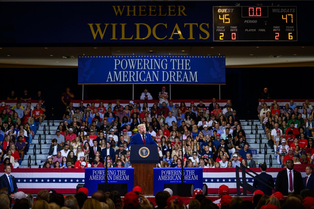 President Donald J. Trump delivers remarks on Trump Accounts, Wednesday, July 22, 2026, at Wheeler High School in Marietta, Georgia. (Official White House Photo by Molly Riley)