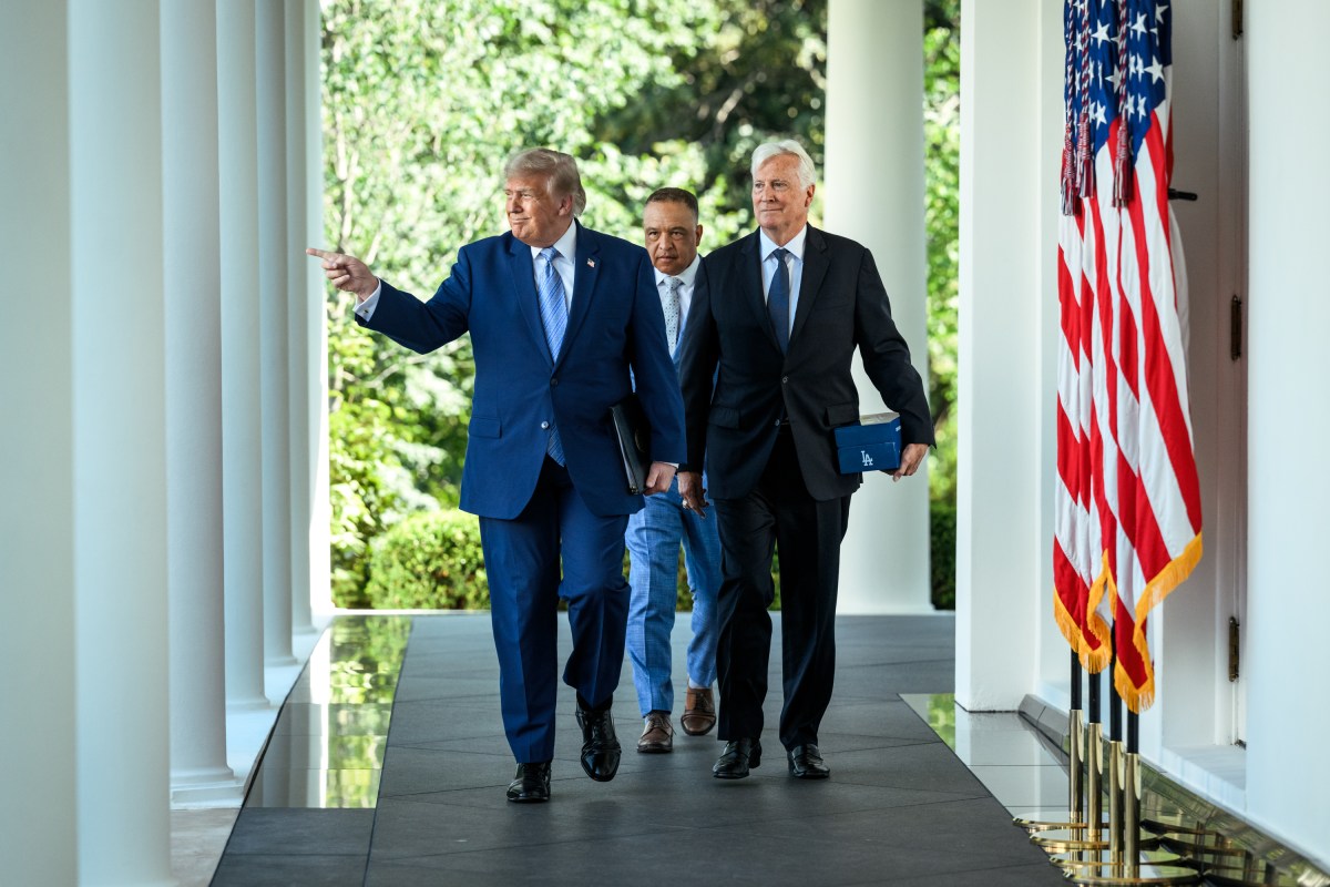 President Donald J. Trump hosts the Los Angeles Dodgers to celebrate their 2025 MLB World Series championship, Thursday, July 23, 2026, in the White House Rose Garden. (Official White House Photo by Joyce N. Boghosian)