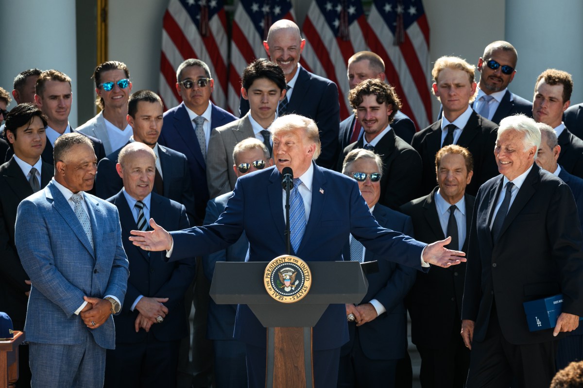 President Donald J. Trump hosts the Los Angeles Dodgers to celebrate their 2025 MLB World Series championship, Thursday, July 23, 2026, in the White House Rose Garden. (Official White House Photo by Joyce N. Boghosian)