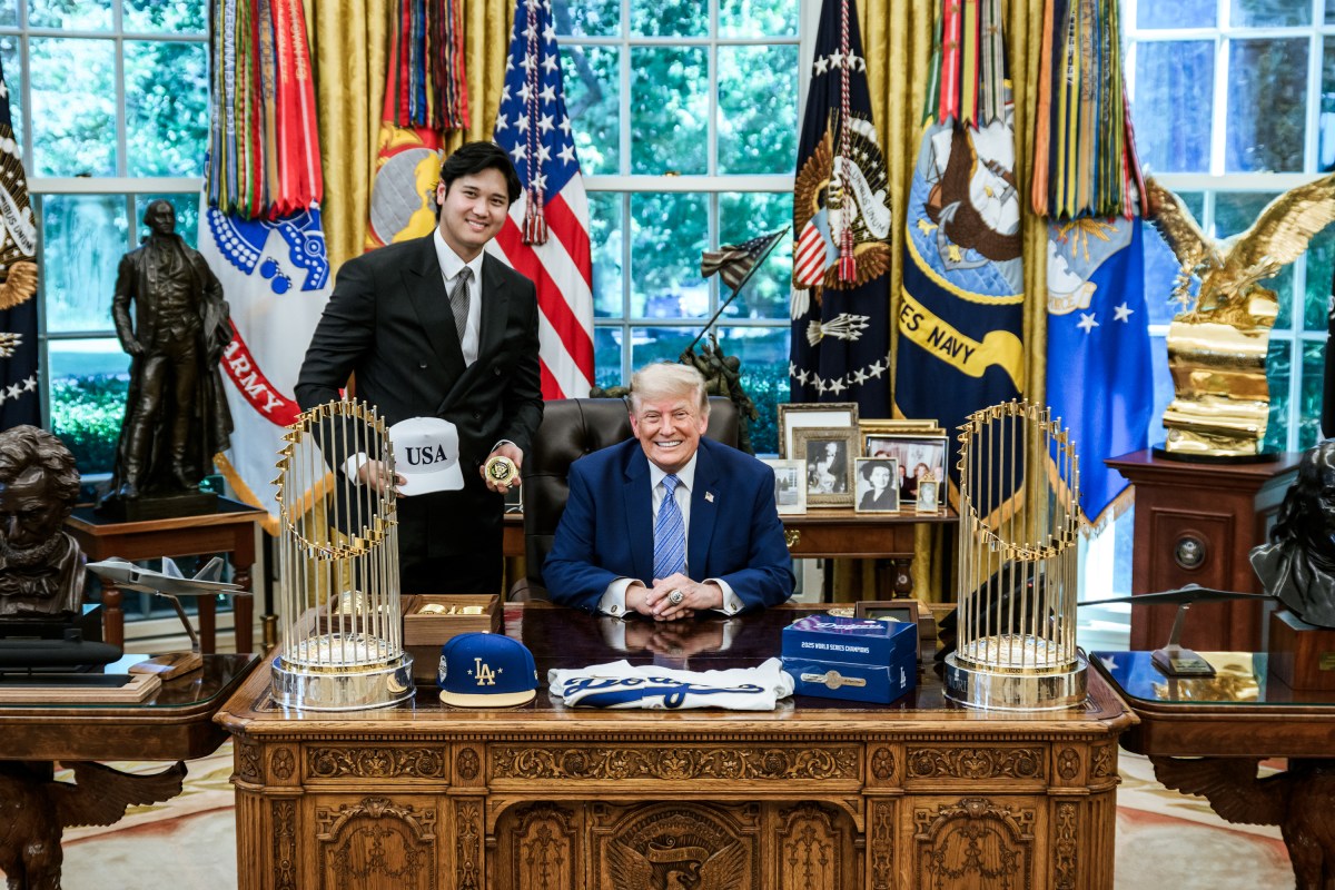 President Donald J. Trump hosts the Los Angeles Dodgers to celebrate their 2025 MLB World Series championship, Thursday, July 23, 2026, in the White House Rose Garden. (Official White House Photo by Joyce N. Boghosian)