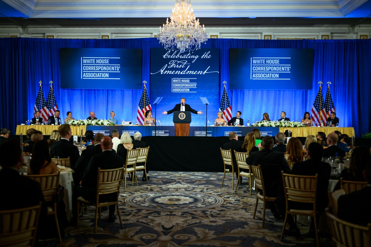 President Donald J. Trump attends the White House Correspondents’ Association dinner at the Waldorf Astoria in Washington, D.C., Friday, July 24, 2026, re-scheduled after gunshots were fired at the original event in April. (Official White House Photo by Daniel Torok)