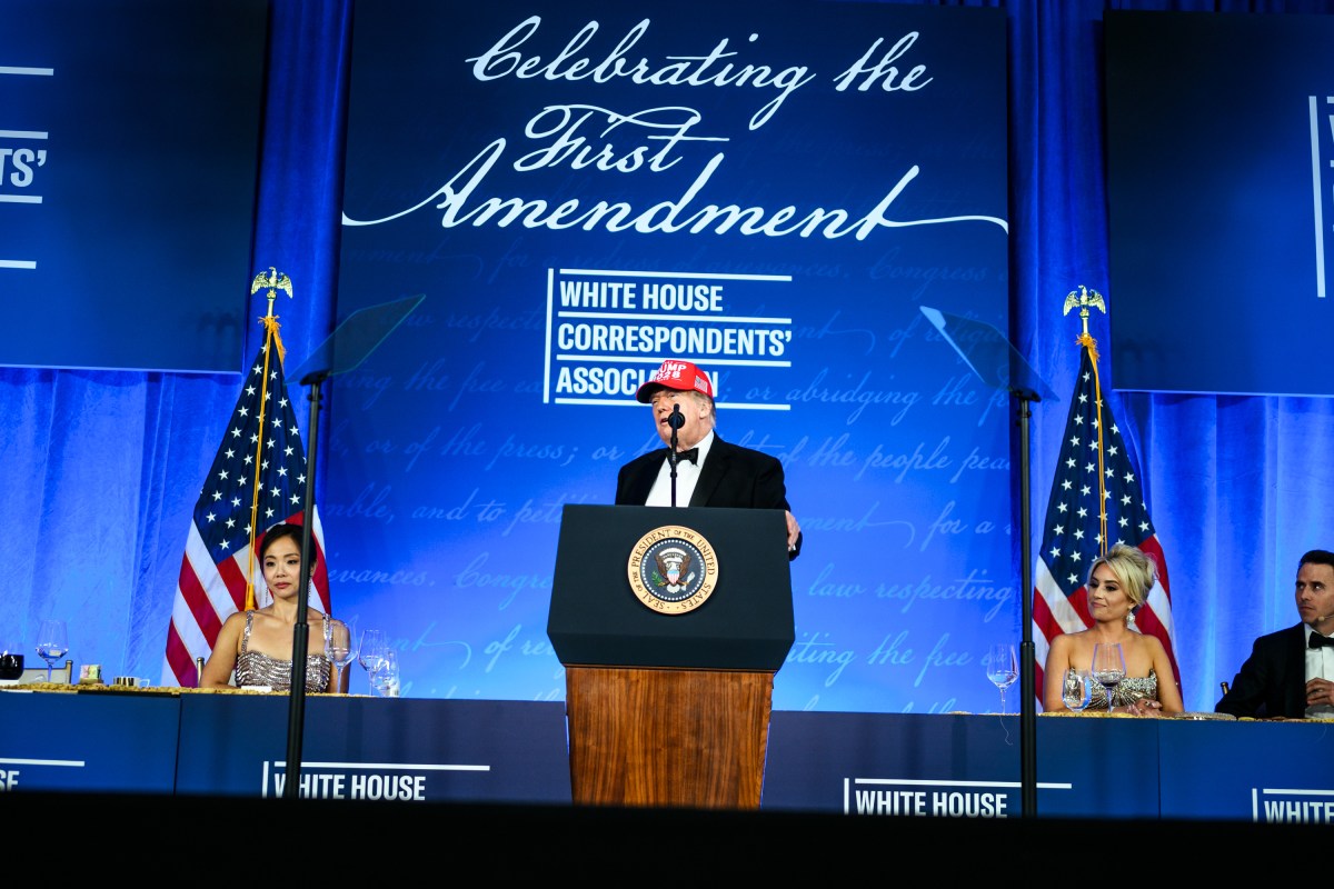 President Donald J. Trump attends the White House Correspondents’ Association dinner at the Waldorf Astoria in Washington, D.C., Friday, July 24, 2026, re-scheduled after gunshots were fired at the original event in April. (Official White House Photo by Daniel Torok)