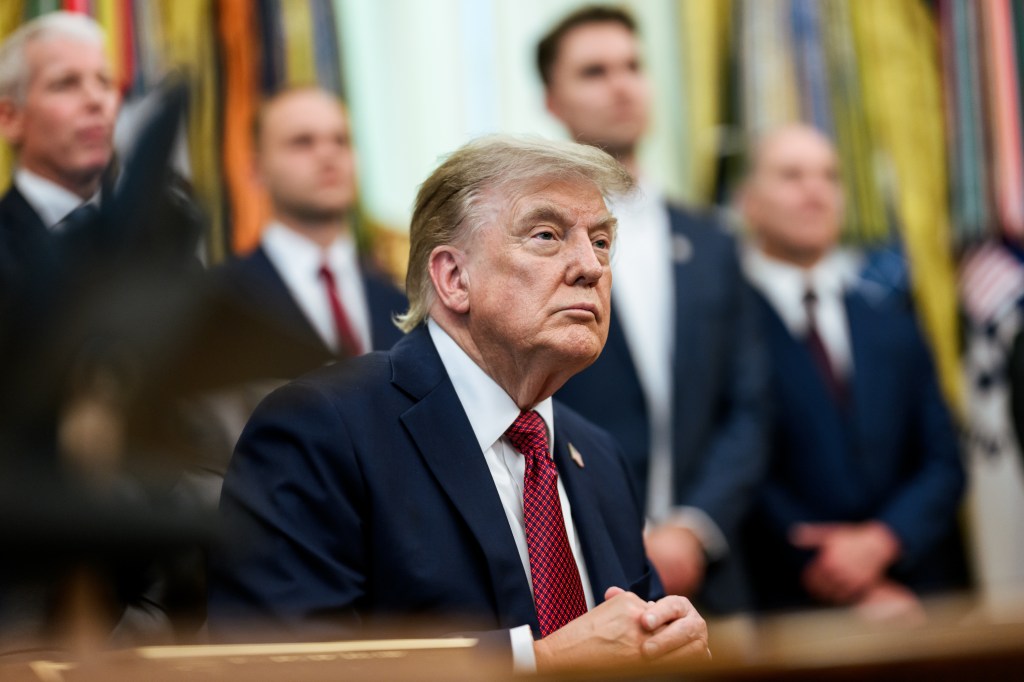 President Donald J. Trump makes an announcement on American nuclear innovation, Friday, July 24, 2026, in the Oval Office. (Official White House Photo by Molly Riley)