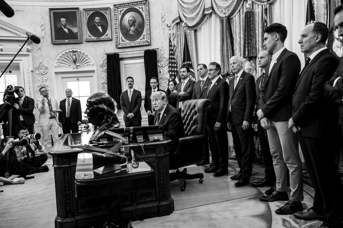 President Donald J. Trump makes an announcement on American nuclear innovation, Friday, July 24, 2026, in the Oval Office. (Official White House Photo by Molly Riley)