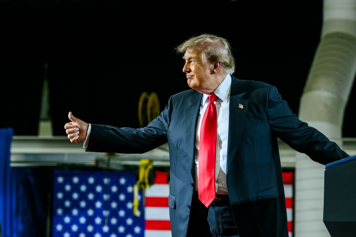 President Donald J. Trump delivers remarks at the General Motors Proving Ground in Milford, Michigan, Monday, July 27, 2026. (Official White House Photo by Daniel Torok)