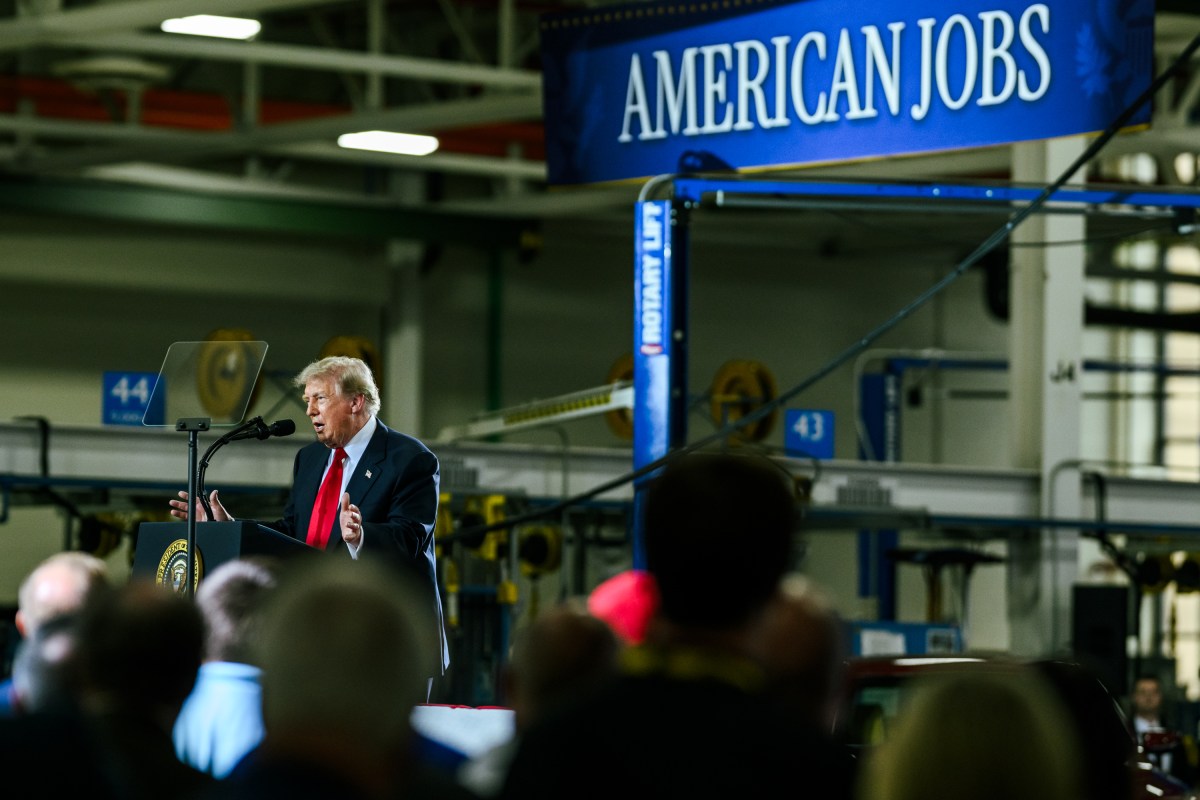 President Donald J. Trump delivers remarks at the General Motors Proving Ground in Milford, Michigan, Monday, July 27, 2026. (Official White House Photo by Daniel Torok)