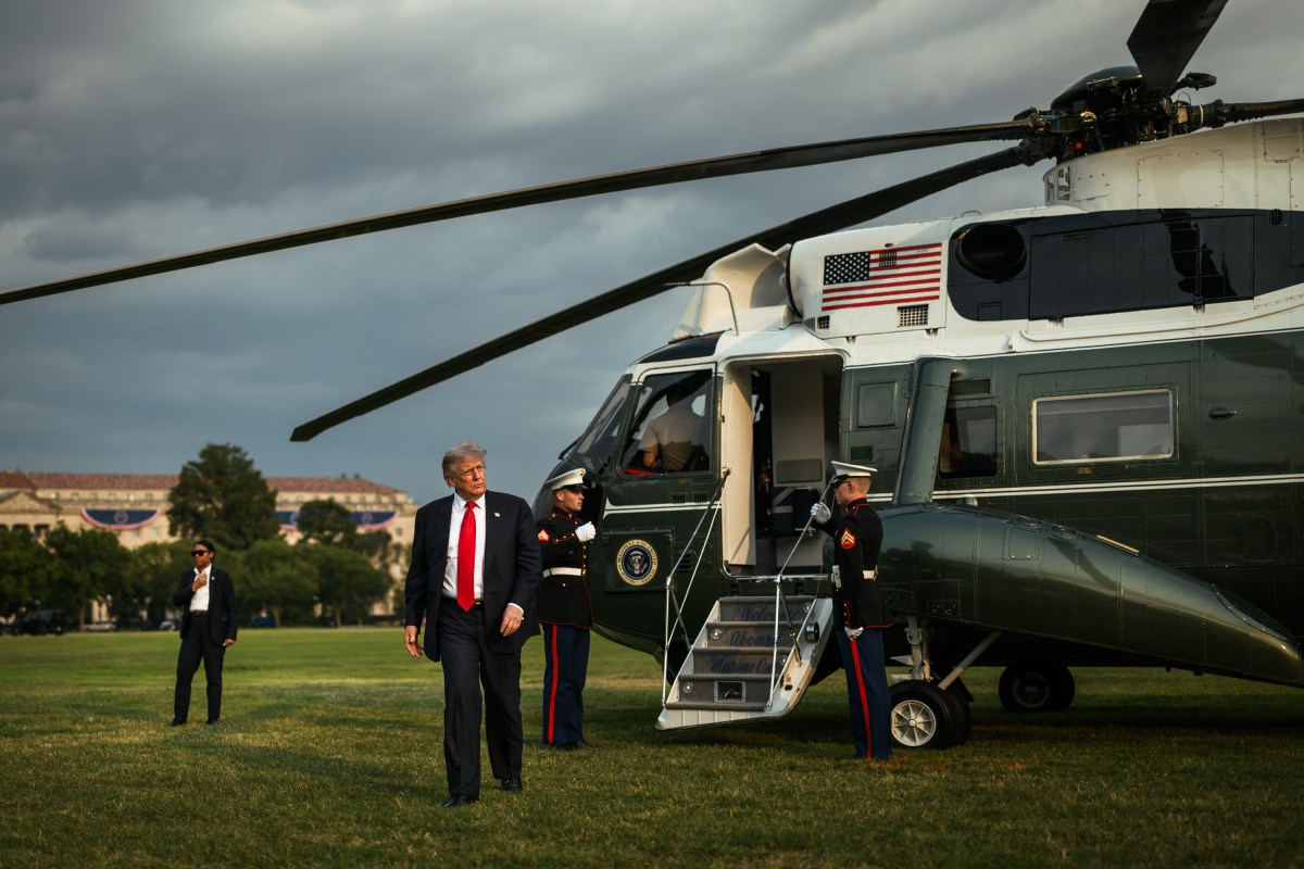 President Donald J. Trump disembarks Marine One on the Ellipse in Washington, D.C. on Monday, July 27, 2026. (Official White House Photo by Molly Riley)