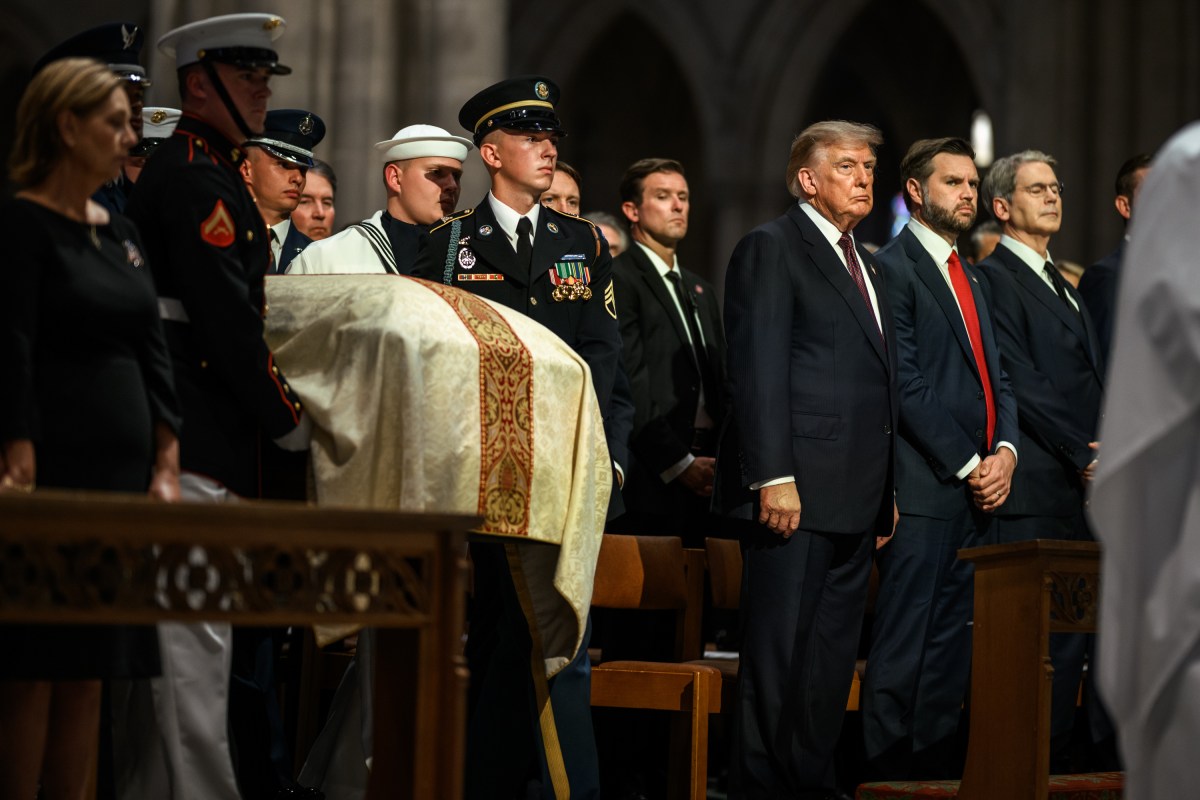 President Donald J. Trump attends the funeral service for South Carolina Senator Lindsey Graham, Tuesday, July 28, 2026, at Washington National Cathedral in Washington, D.C. (Official White House Photo by Daniel Torok)