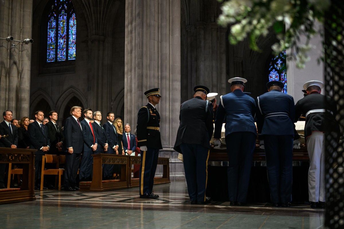 President Donald J. Trump attends the funeral service for South Carolina Senator Lindsey Graham, Tuesday, July 28, 2026, at Washington National Cathedral in Washington, D.C. (Official White House Photo by Daniel Torok)