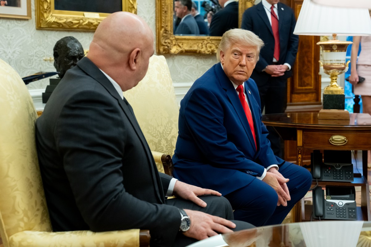 President Donald J. Trump hosts a bilateral meeting with President of Lebanon Joseph Aoun in the Oval Office, Tuesday, July 21, 2026. (Official White House Photo by Emily J. Higgins.)