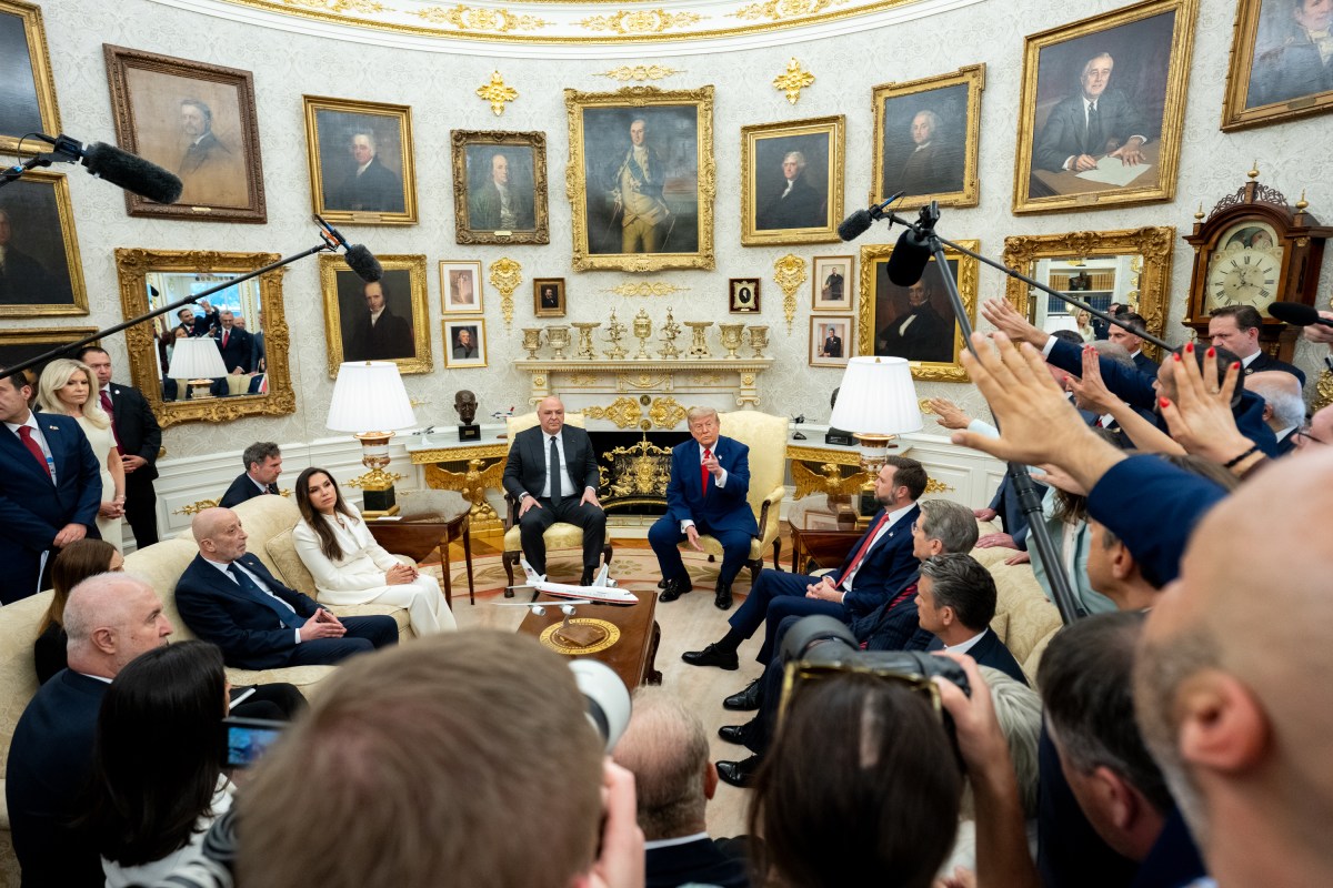 President Donald J. Trump hosts a bilateral meeting with President of Lebanon Joseph Aoun in the Oval Office, Tuesday, July 21, 2026. (Official White House Photo by Emily J. Higgins.)