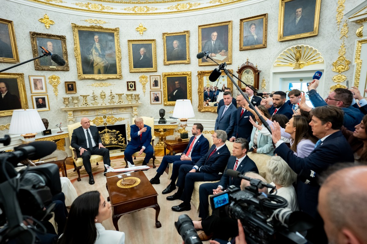 President Donald J. Trump hosts a bilateral meeting with President of Lebanon Joseph Aoun in the Oval Office, Tuesday, July 21, 2026. (Official White House Photo by Emily J. Higgins.)