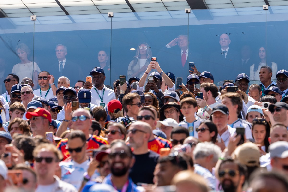 President Donald J. Trump and First Lady Melania Trump attend the FIFA World Cup Final between Spain and Argentina, Sunday, July 19, 2026, at MetLife Stadium in Rutherford, New Jersey. (Official White House Photo by Andrea Hanks)