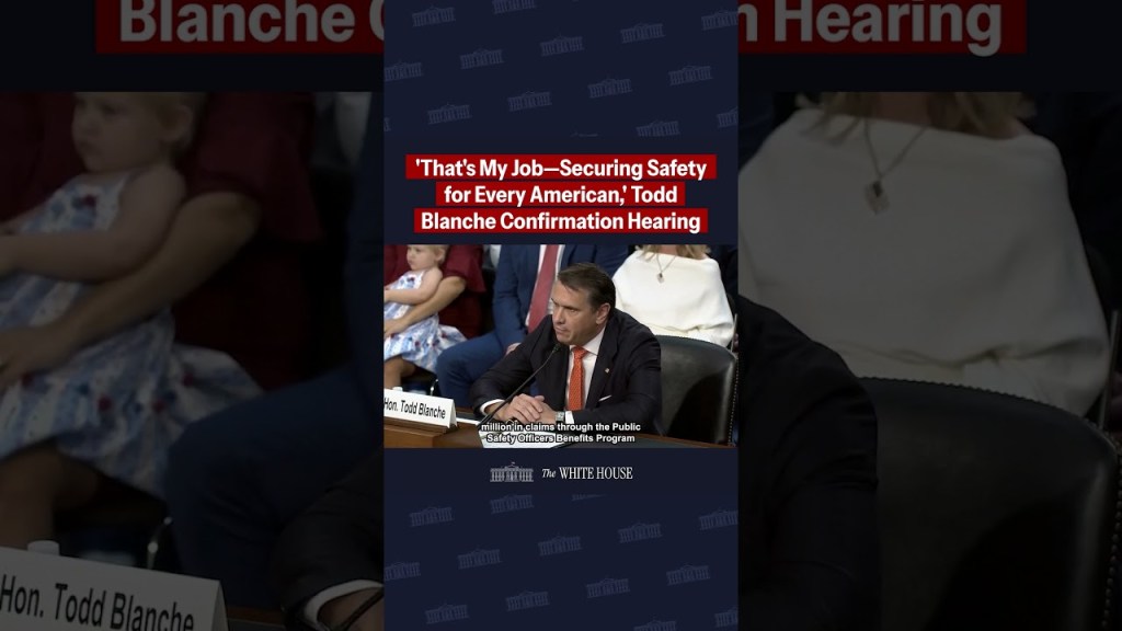 Todd Blanche at Senate confirmation hearing for U.S. Attorney General
