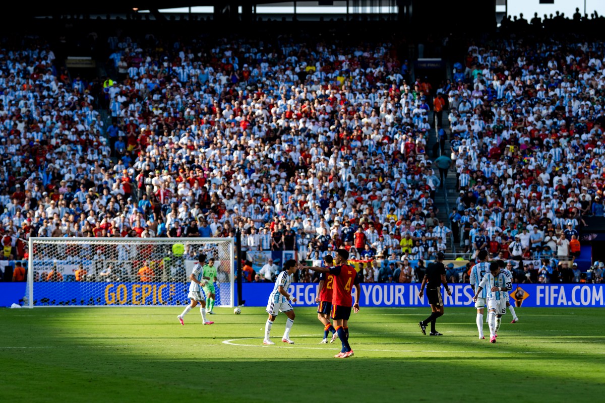 President Donald J. Trump and First Lady Melania Trump attend the FIFA World Cup Final between Spain and Argentina, Sunday, July 19, 2026, at MetLife Stadium in Rutherford, New Jersey. (Official White House Photo by Daniel Torok)