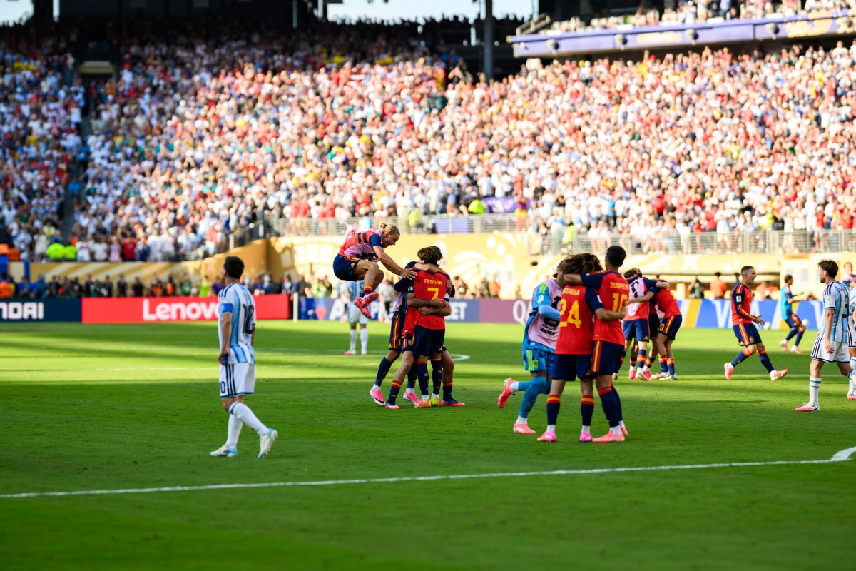 President Donald J. Trump and First Lady Melania Trump attend the FIFA World Cup Final between Spain and Argentina, Sunday, July 19, 2026, at MetLife Stadium in Rutherford, New Jersey. (Official White House Photo by Daniel Torok)