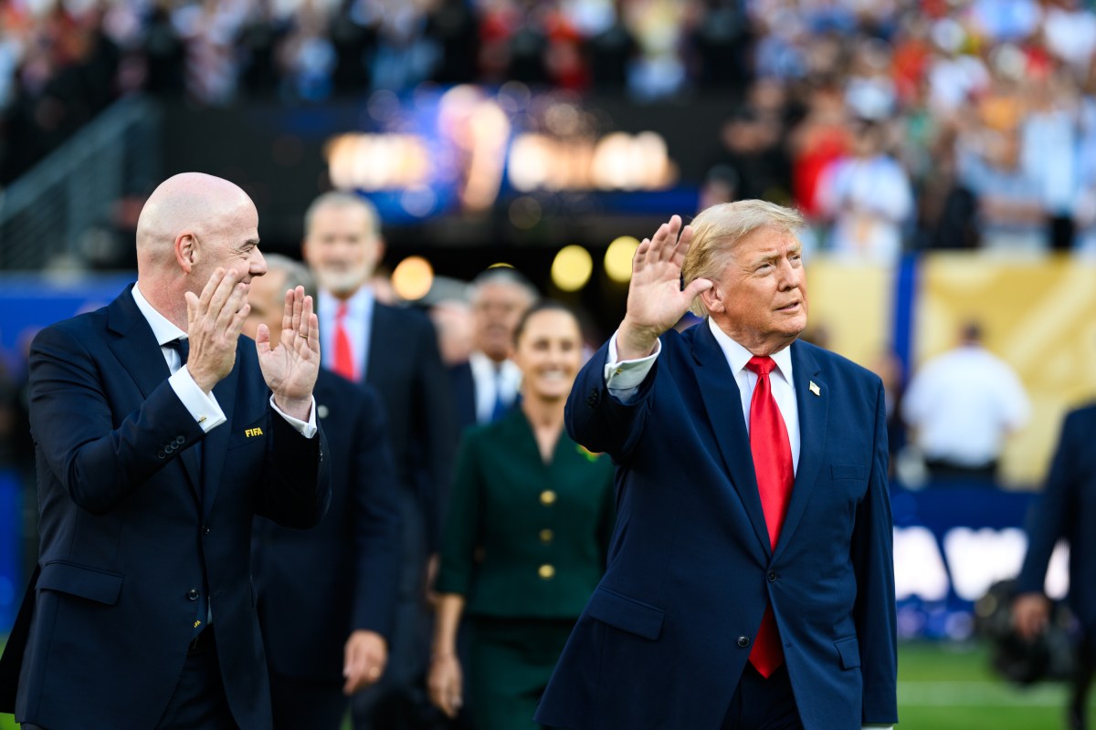 President Donald J. Trump presents medals following the FIFA World Cup Final between Spain and Argentina, Sunday, July 19, 2026, at MetLife Stadium in Rutherford, New Jersey. (Official White House Photo by Daniel Torok)