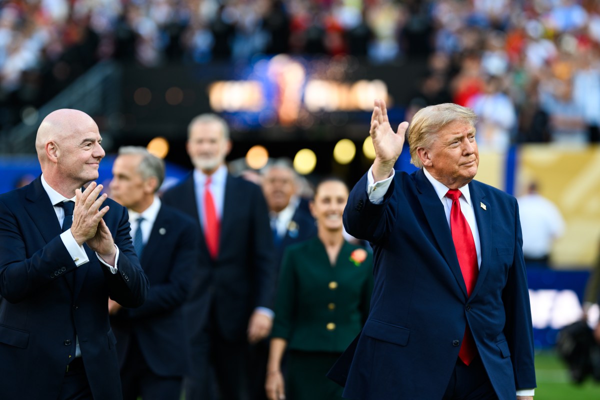 President Donald J. Trump presents medals following the FIFA World Cup Final between Spain and Argentina, Sunday, July 19, 2026, at MetLife Stadium in Rutherford, New Jersey. (Official White House Photo by Daniel Torok)