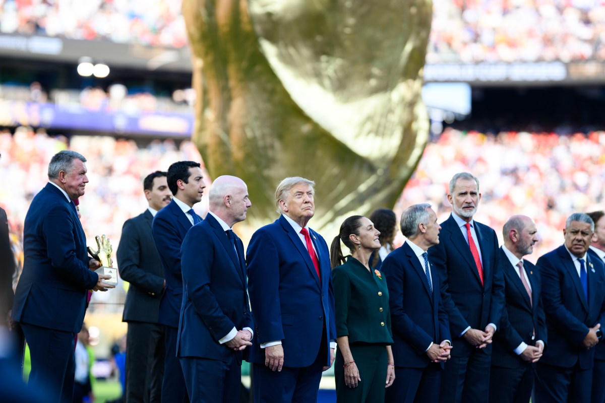 President Donald J. Trump presents medals following the FIFA World Cup Final between Spain and Argentina, Sunday, July 19, 2026, at MetLife Stadium in Rutherford, New Jersey. (Official White House Photo by Daniel Torok)