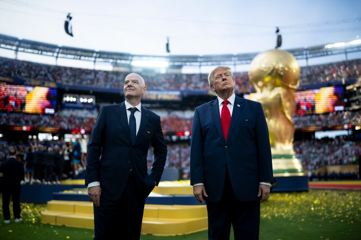President Donald J. Trump and First Lady Melania Trump attend the FIFA World Cup Final between Spain and Argentina, Sunday, July 19, 2026, at MetLife Stadium in Rutherford, New Jersey. (Official White House Photo by Daniel Torok)
