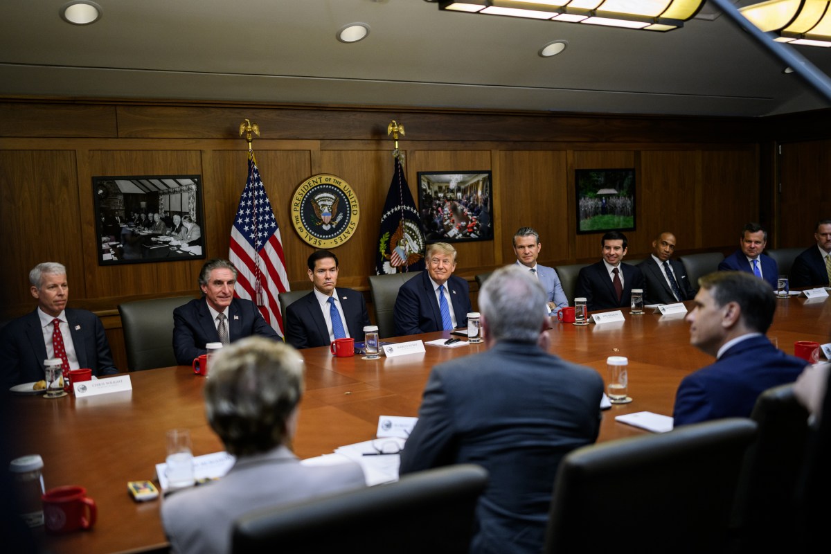 President Donald J. Trump meets with his cabinet at Camp David, Maryland on Friday, July 31, 2026. (Official White House Photo by Daniel Torok)